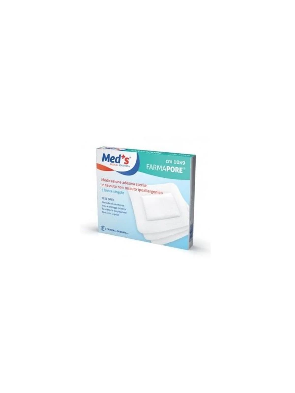 MED'S FARMAPORE MEDICAZIONE ADESIVA 10X9CM - 5PZ