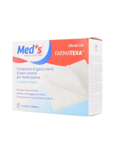 MED'S - GARZA STERILE 12/8 - 18X40CM - 12PZ