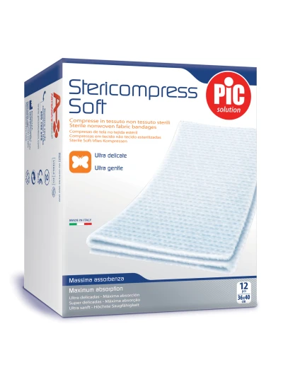 PIC STERICOMPRESS SOFT- GARZE STERILI 36X40CM - 12PZ