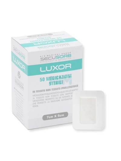 LUXOR MEDICAZIONI STERILI IN TNT 7X5CM - 50PZ