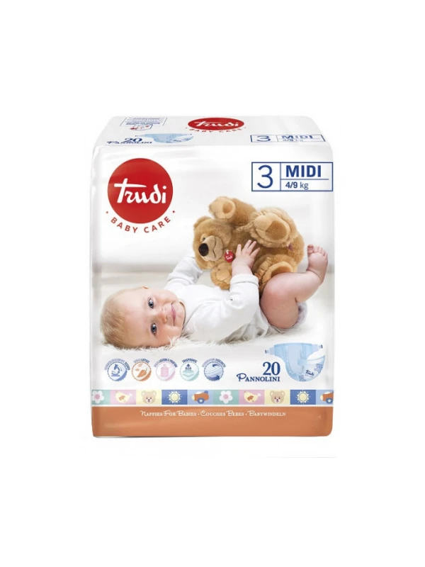 TRUDI BABY CARE - PANNOLINI TAGLIA 3 (4/9KG)