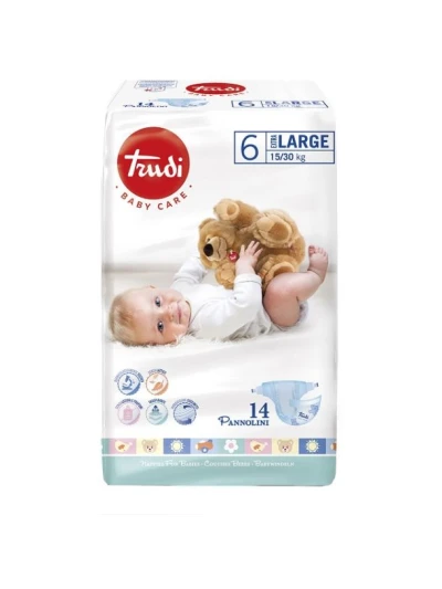 TRUDI BABY CARE - PANNOLINI TAGLIA 6 (15/30KG)