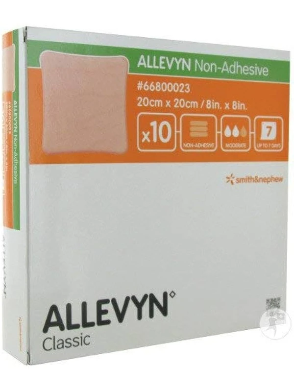 ALLEVYN NON ADHESIVE - MEDICAZIONE IDROCELLULARE NON ADESIVA 20X20CM 10 PEZZI