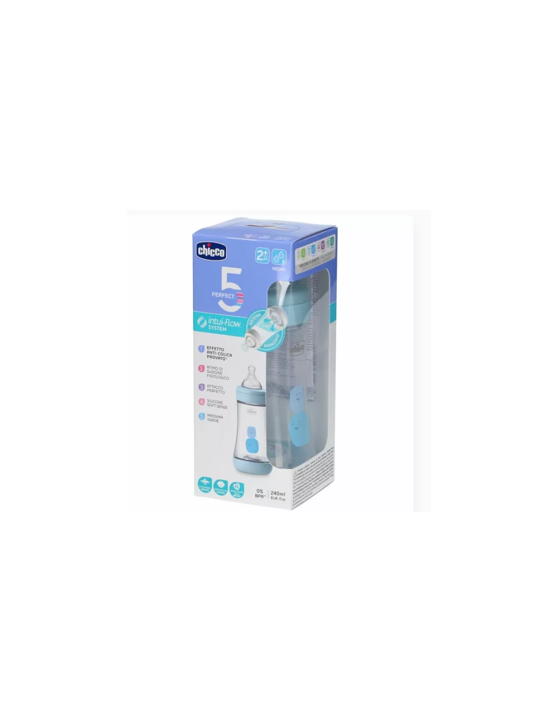 Chicco Biberon P5 Med Silicone Boy 240ml